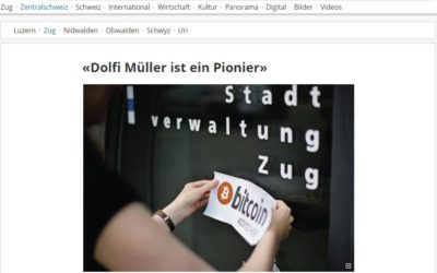 Dolfi Müller ist ein Pionier, Zuger Zeitung, 14 January 2017