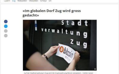 Im Globalen Dorf Zug wird gross gedacht, Zuger Zeitung, 15 January 2017