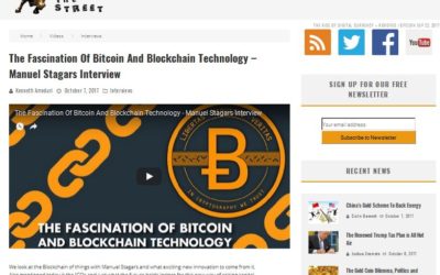 The Fascination Of Bitcoin And Blockchain Technology, Interview with Manuel Stagars, 7 October 2017